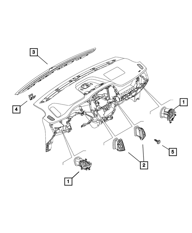 6514762AA - Interior Trim: Screw for Mopar Image