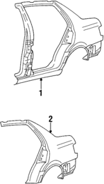 1H5809837 - Body: Uniside Assembly for Volkswagen: Jetta Image