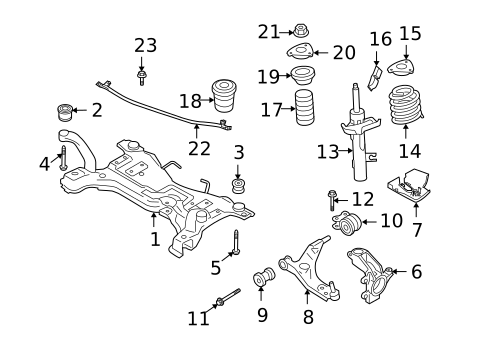 Suspension Components for 2010 Volvo C30 #1