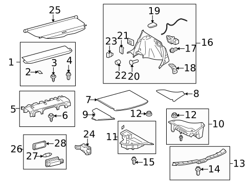Interior Trim - Rear Body for 2010 Toyota Venza #0