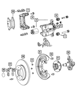 V2018919AA - Brakes: Rear Disc Brake Pad Kit for Mopar Image