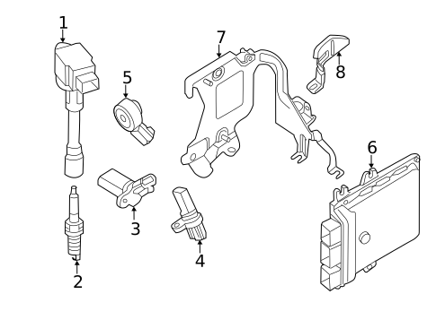Ignition System for 2013 INFINITI JX35 #0