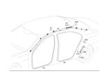 2228602602 - Covering and Lining: Window Airbag for Mercedes-Benz: S450, S550e, S63 AMG, S65 AMG Image
