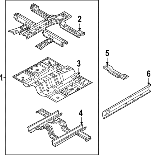 Floor & Rails for 2022 Hyundai Santa Cruz #0