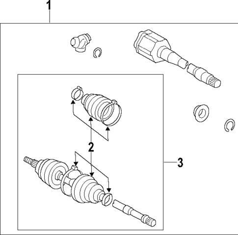 Axle Shafts & Joints for 2005 Toyota Sienna #0