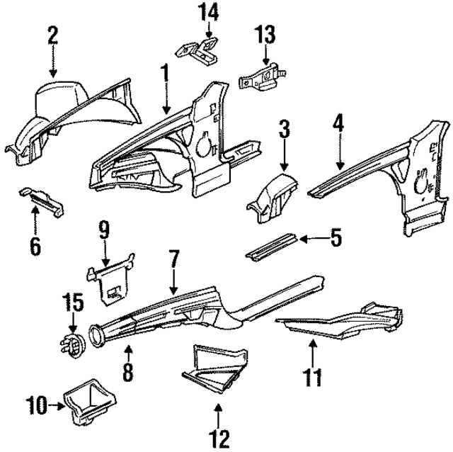 41148122544 - Body: Wheelhouse for BMW Image