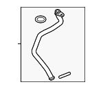JDE38480 - Engine: Oil Outlet Tube for Jaguar Image
