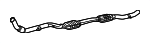2064902001 - Exhaust: Center Pipe for Mercedes-Benz Image