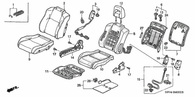 Front Seat (R.) (-'05) for 2005 Honda Pilot #0