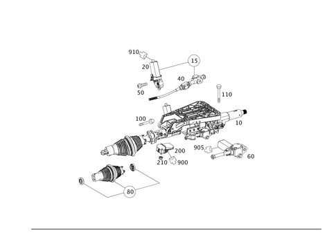 Steering Column Tube and Steering Shaft for 2012 Mercedes-Benz E63 AMG #0
