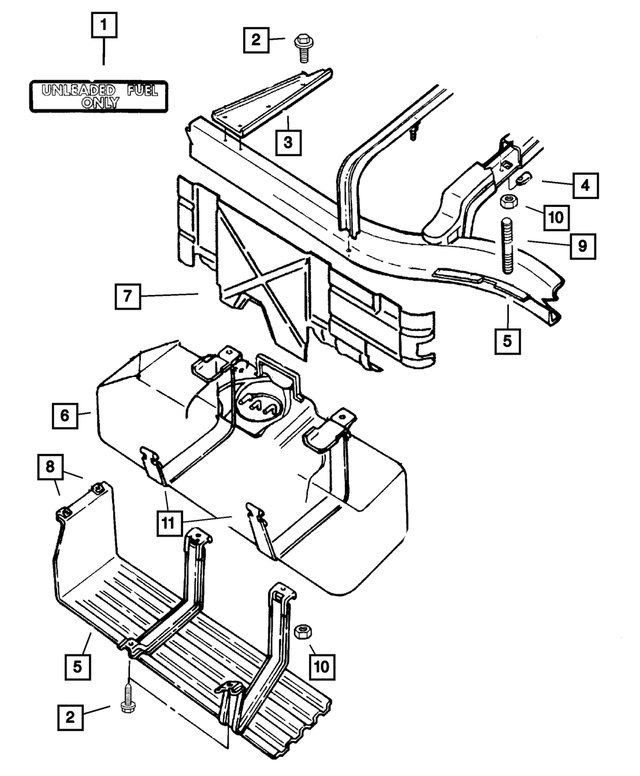 « 52013452AA –  : Carburant RÉservoir pour Mopar Image »