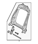 8S7881516C - Body: Seat Back Frame for Audi: A4, A4 allroad, A4 Quattro, A5 Sportback, Q3, Q7, Q8, S4, S5 Sportback, TT Quattro Image
