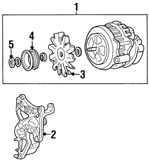 Alternator for 1994 Chevrolet C2500 #1
