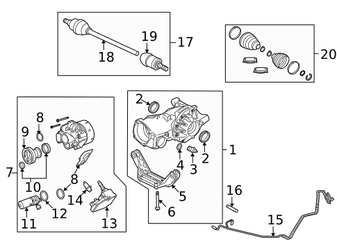 Axle & Differential for 2009 Land Rover LR2 #0