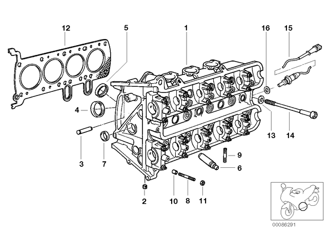 11121465139 - : Cylinder Head Gasket for BMW-Motorrad Image