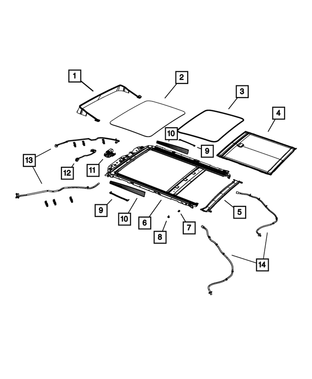68082480AA - Electrical: Sunroof Wiring for Mopar Image image