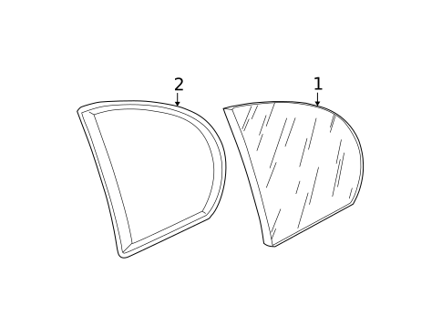 Glass & Hardware for 2001 Pontiac Grand Am #0