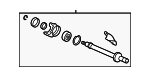 44500T0AA00 - Front Drive Axle: Intermediate Shaft for Honda: CR-V Image