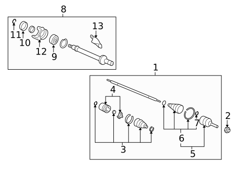 Drive Axles for 2015 Honda CR-V #0