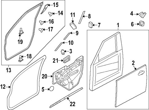 Door & Components for 2019 Nissan Armada #0