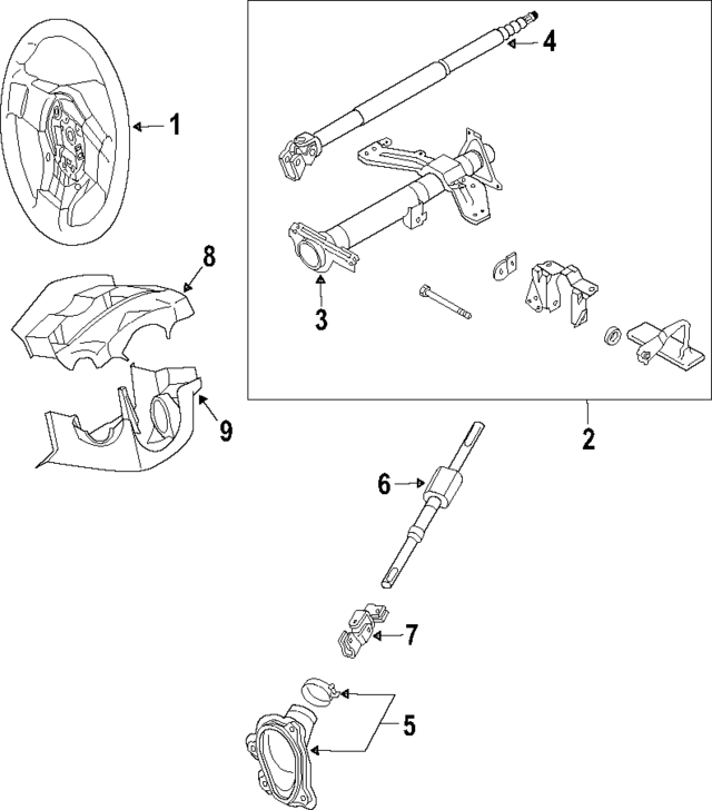 48430CF61A - : Steering Wheel for Nissan Image