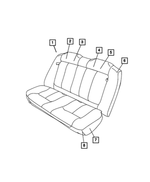 XL511L5AA - Interior Trim: Rear Seat Back for Dodge: Neon Image