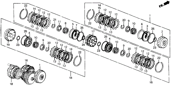 AT Clutch - Clutch Disk for 1990 Honda Prelude #0