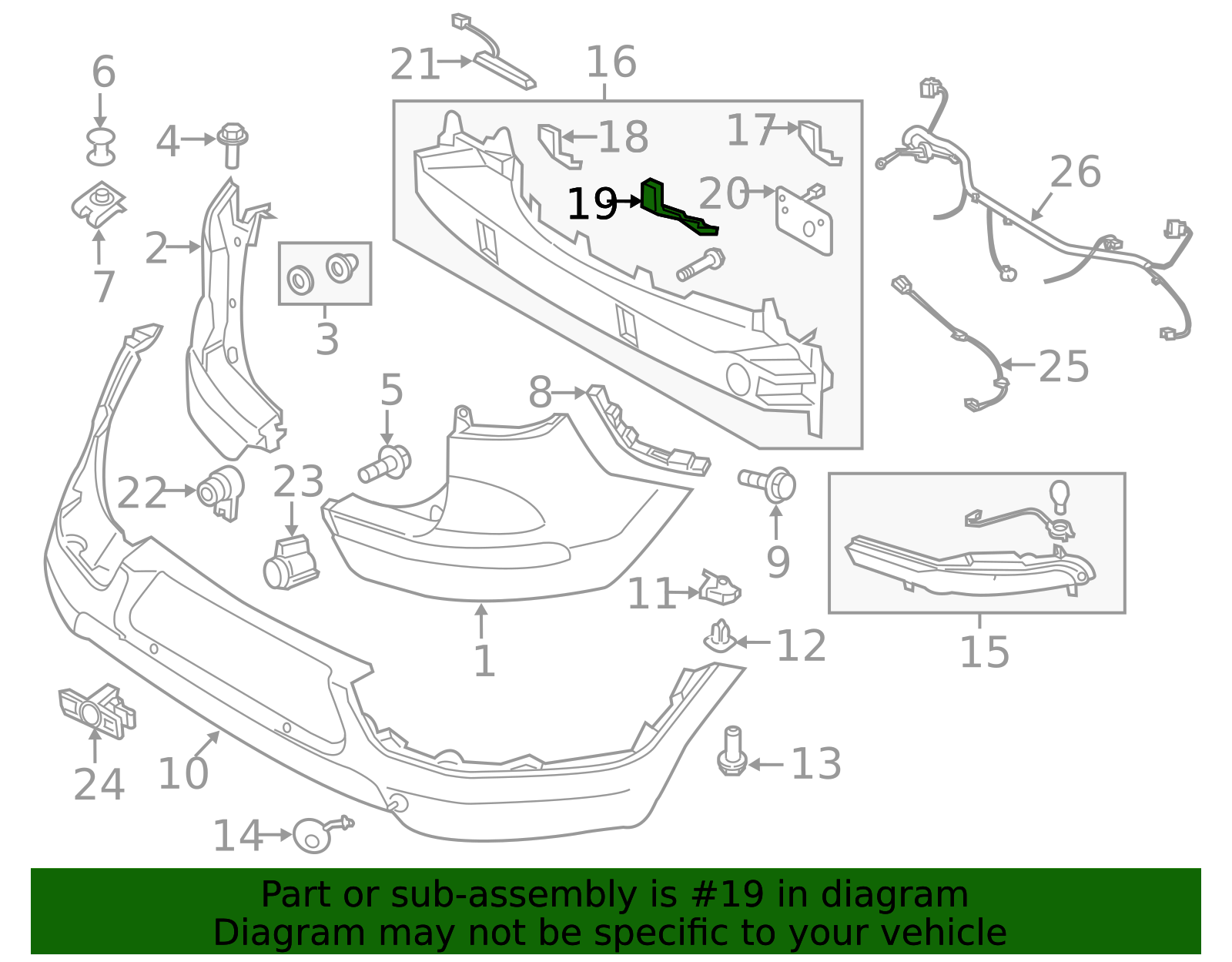 86637-3W020 - Impact Bar Center Bracket 2011-2016 Kia Sportage | Kia ...