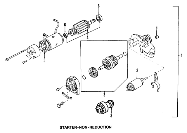 B6S818400R00 - : Starter for Mazda Image