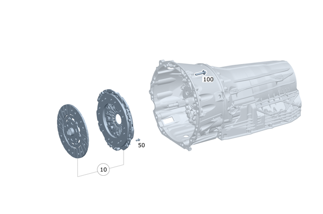 26250150164 - Clutch: Single-Plate Dry Clutch for Mercedes-Benz Image image