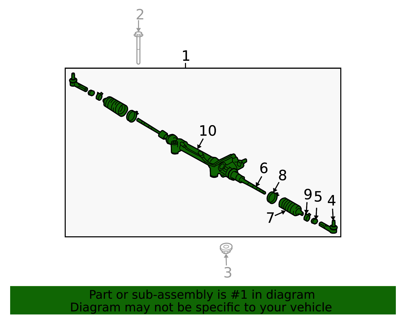 2010-2024 Toyota 4Runner Rack and Pinion 44200-35094 | OEM Parts