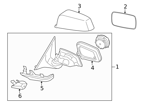 Outside Mirrors for 2010 BMW 750Li xDrive #1
