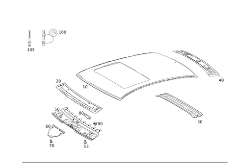 Roof for 2014 Mercedes-Benz E 63 AMG&reg; #0