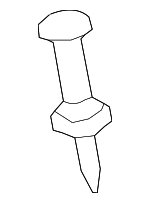 900015J6A00 - Engine: Cover Bolt for Honda: Accord, Civic, CR-V, Odyssey, Passport, Pilot, Ridgeline Image