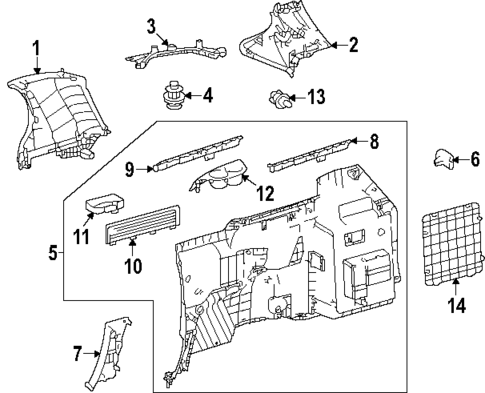 Interior Trim - Side Panel for 2025 Toyota Sienna #1