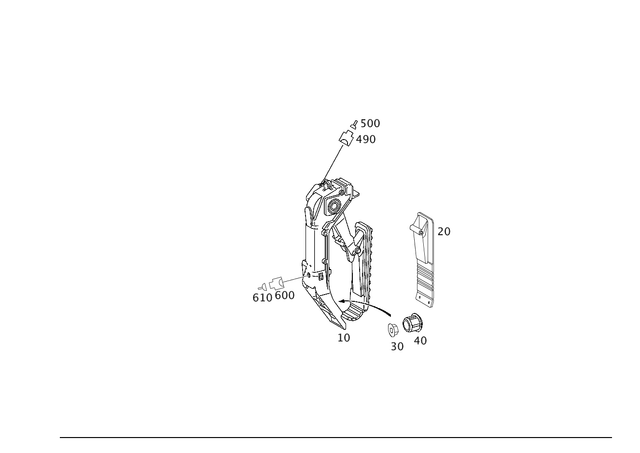 2113000904 - Control: Accelerator Pedal Module for Mercedes-Benz Image image