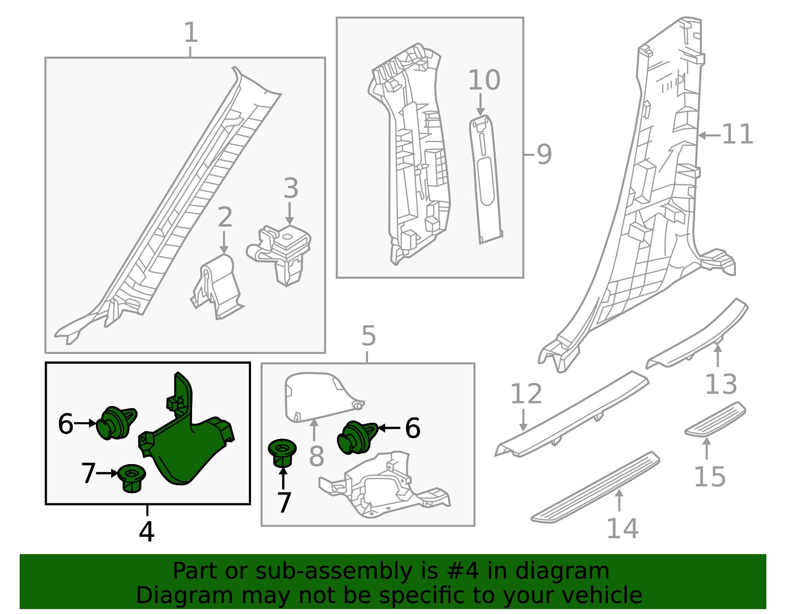 GHP9-68-370B-02 - Kick Panel Trim 2014-2021 Mazda 6 | Mazda-Parts