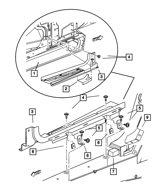 4865888AC - : Door Surround Panel, Right for Mopar Image
