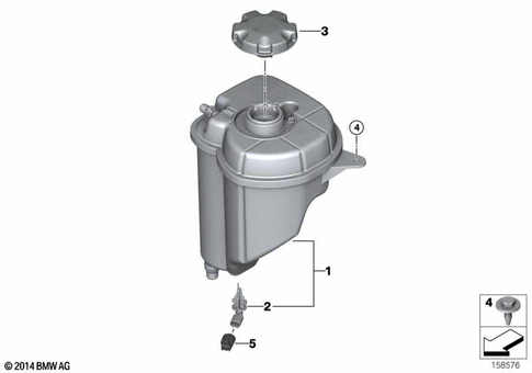 Expansion Tank for 2015 BMW X6 50iX #0