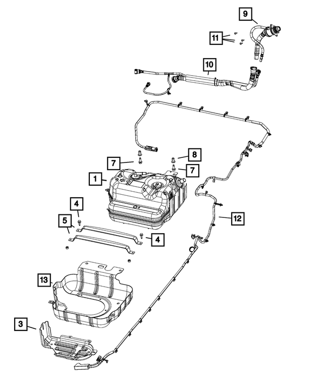 6101947 - Emission Controls: Hex Flange Head Tapping Screw for Mopar Image