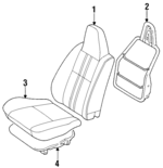 7151816210B1 - Body: 1996-1997 Toyota Paseo - Seat Cover for Toyota: Paseo Image