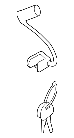 812501EC00 - Body: Cylinder &amp; Keys for Hyundai: Accent Image