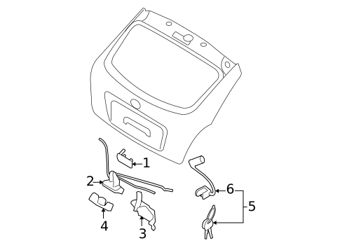Liftgate for 2009 Hyundai Accent #0