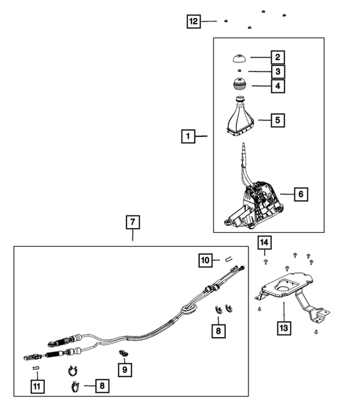 Gearshift Controls and Related Parts for 2018 Jeep Cherokee #0
