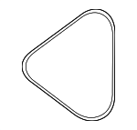 K21A18381 - Cooling System: Alternator Belt for Kia: Rio, Sephia, Spectra Image