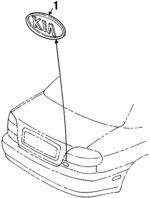 K2AA51725 - : Emblem for Kia Image