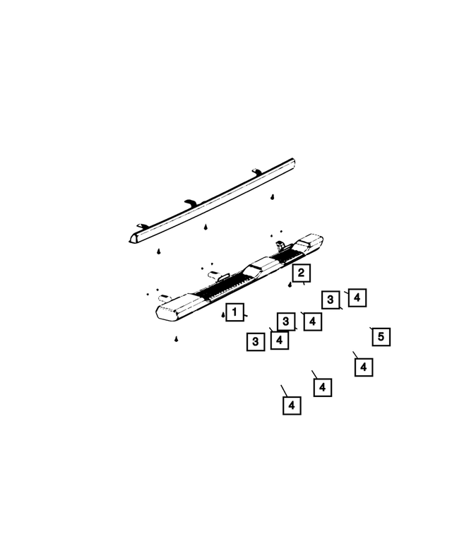 68292911AE - Exterior Ornamentation: Body Side Sill, Left for Mopar Image image