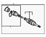 4410277E02 - Front Drive Axle: Axle Assembly for Suzuki Image