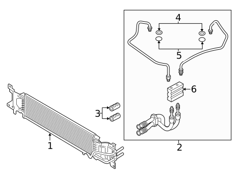 Trans Oil Cooler for 2017 Lincoln Continental #0