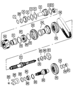 5103488AA - NVG273; Transfer Case: Input Gear Bearing for Dodge: Ram 1500, Ram 2500, Ram 3500 | Ram: 2500, 3500 Image